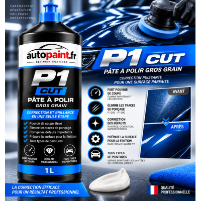 Pâte à Polir P1 CUT Gros Grain – 1 L