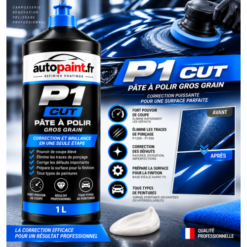 Pâte à Polir P1 CUT Gros Grain – 1 L Pâte à Polir P1 CUT Gros Grain – 1 L