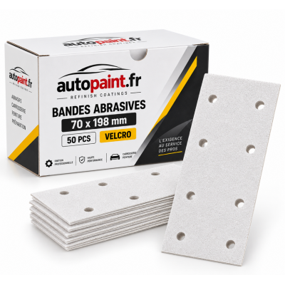 Bande coupe abrasif velcro 70x198mm