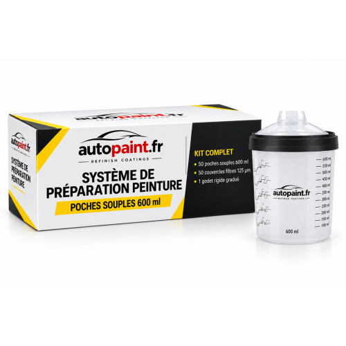 Poches Jetables pour Peinture 600 ml – Filtre 125 µm – 50unités Poches Jetables pour Peinture 600 ml – Filtre 125 µm – 50unités