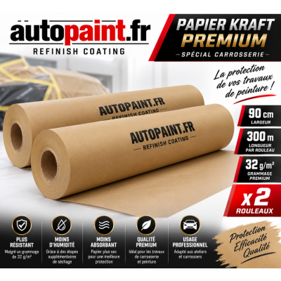 2 × Rouleaux de Papier Kraft Premium 90 cm × 300 m – 32 g/m²