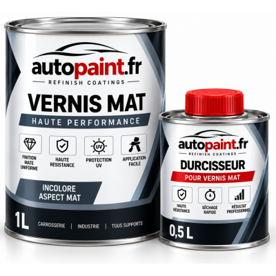 Kit Vernis Mat Haute Performance – 1,5 L