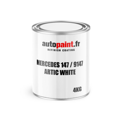 Peinture brillant direct MERCEDES 147 / 9147 ARTIC WHITE 4KG