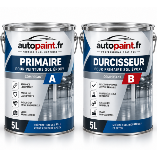 Kit Primaire pour Peinture Sol Époxy – 10 L Kit Primaire pour Peinture Sol Époxy – 10 L
