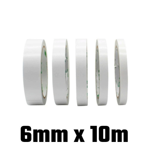 Ruban adhésif double face 6mm x 10m Ruban adhésif double face 6mm x 10m