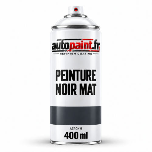 Aérosol de peinture noir mat